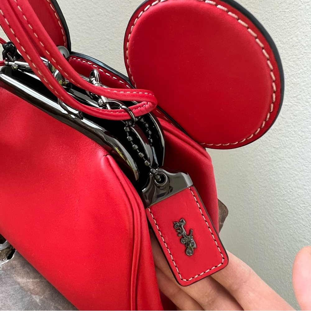 NWT Disney x Coach Mickey Ears Kisslock purse - Picture 7 of 7
